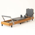 Pilates Reformer Built for Studio Performance, Aircraft-Grade Aluminum, 8-Wheel Carriage, Maple Accents