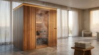 AuroraTherm Cedar Indoor Sauna — Lifestyle