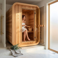 AuroraTherm Cedar Indoor Sauna — Lifestyle