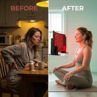 HelioCurve Elite Red/NIR Therapy Panel — Before & After