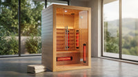 Heliox LuminaWood Infrared Sauna Cabin — Lifestyle