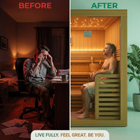 Solstice Elite Horizon Indoor Sauna — Before & After