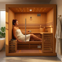 Solstice Elite Horizon Indoor Sauna — Lifestyle