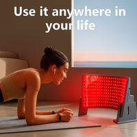 Red Light Therapy Panel Designed for Full Body Treatment, Curved Design, Red/NIR Wavelengths, Desktop Stand