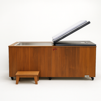 Cold Plunge Tub Designed for Daily Recovery, 304 Stainless Steel Basin, Cedar Cabinet, Touchscreen Controller