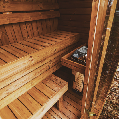 Mande MW16 Sauna ThermoWood Outdoor Sauna - Premium Outdoor Relaxation Experience